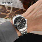 Seiko Presage Automatic Open-Heart Watch – Black Dial
