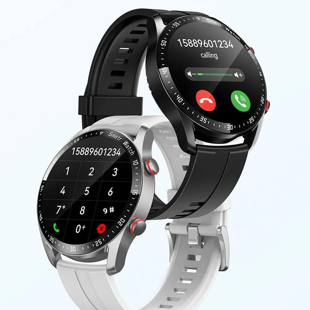 Relógio Inteligente HW20 com 2 Pulseiras – Aço Inoxidável e Silicone