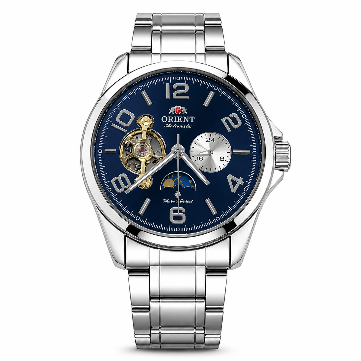 Orient Sun & Moon Automatic Watch – Blue Dial