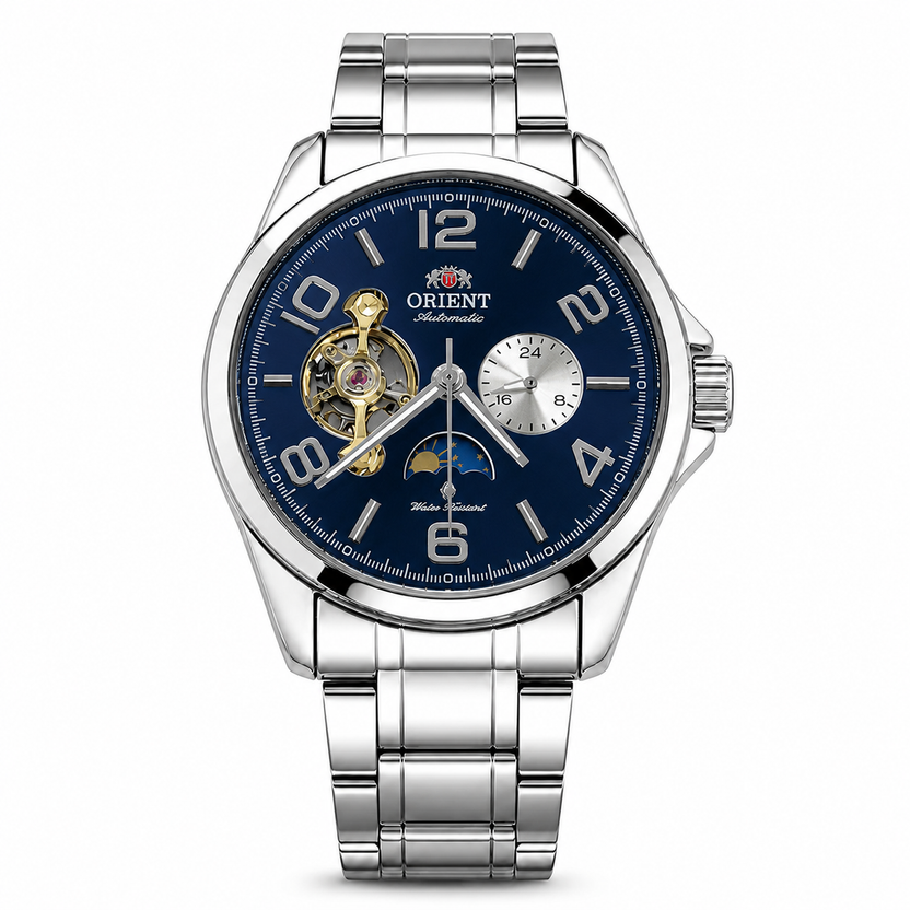 Orient Sun & Moon Automatic Watch – White Dial