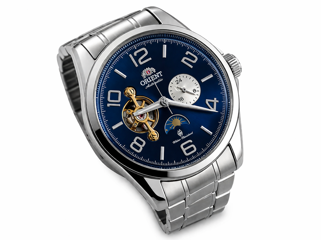 Orient Sun & Moon Automatic Watch – Blue Dial