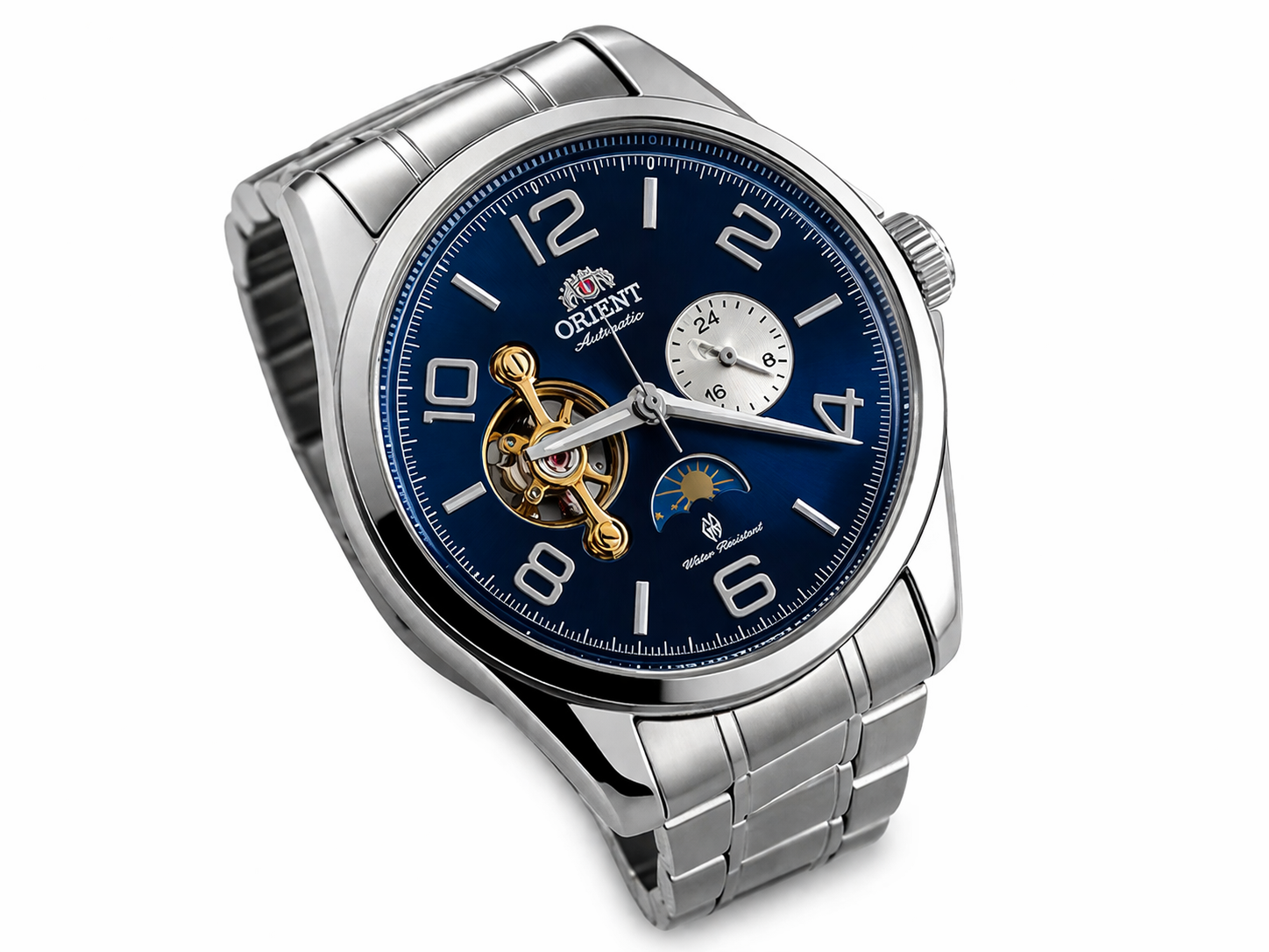 Orient Sun & Moon Automatic Watch – Blue Dial