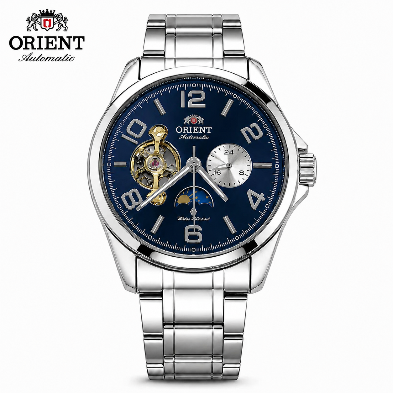 Orient Sun & Moon Automatic Watch – Blue Dial
