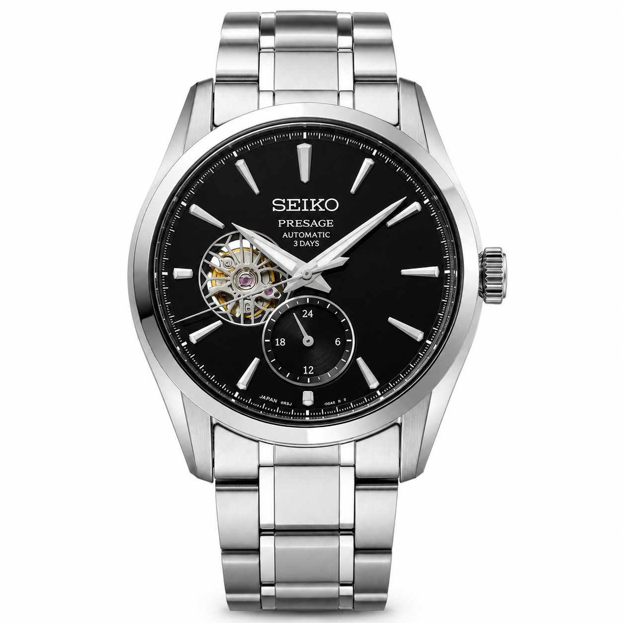 Seiko Presage Automatic Open-Heart Watch – Black Dial